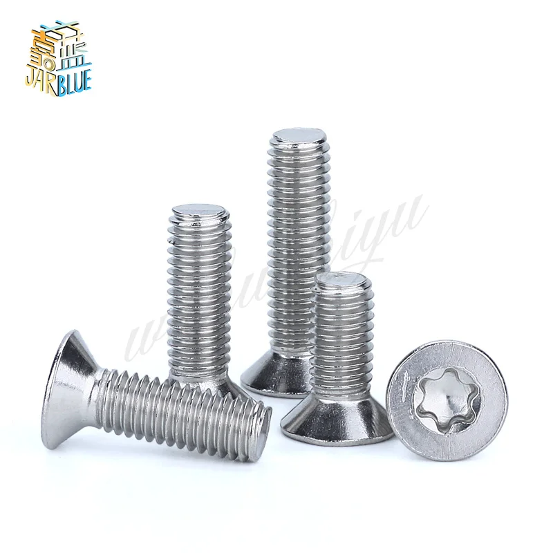50Pcs ISO14581 GB2673 M2 M2.5 M3 M4 304 Stainless Steel Torx Countersunk Screw Six-Lobe Flat Head Machine Security Screws
50Pcs ISO14581 GB2673 M2 M2.5 M3 M4 304 Stainless Steel Torx Countersunk Screw Six-Lobe Flat Head Machine Security Screws