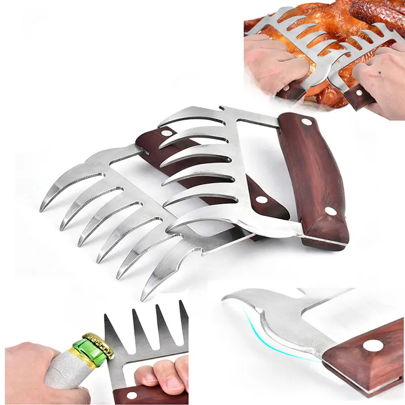 Pairs BBQ Accessories Meat Shredder Strong Pulled Pork Puller BBQ Fork Bear Claw Vegetable Slicer Cutters Beer Cooking Tool
Pairs BBQ Accessories Meat Shredder Strong Pulled Pork Puller BBQ Fork Bear Claw Vegetable Slicer Cutters Beer Cooking Tool
