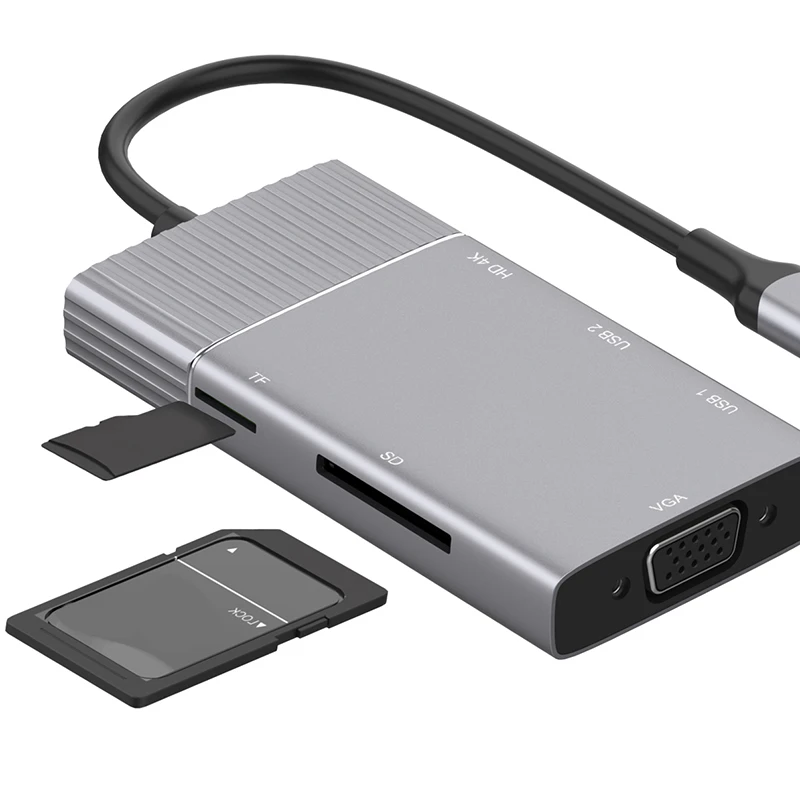 USBC to HDMI 4K VGA 2USB 3.0 SD TF Card Reader Hub 3.5MM Audio Port PD Charging Dock Converter for Galaxy S8 S9
USBC to HDMI 4K VGA 2USB 3.0 SD TF Card Reader Hub 3.5MM Audio Port PD Charging Dock Converter for Galaxy S8 S9