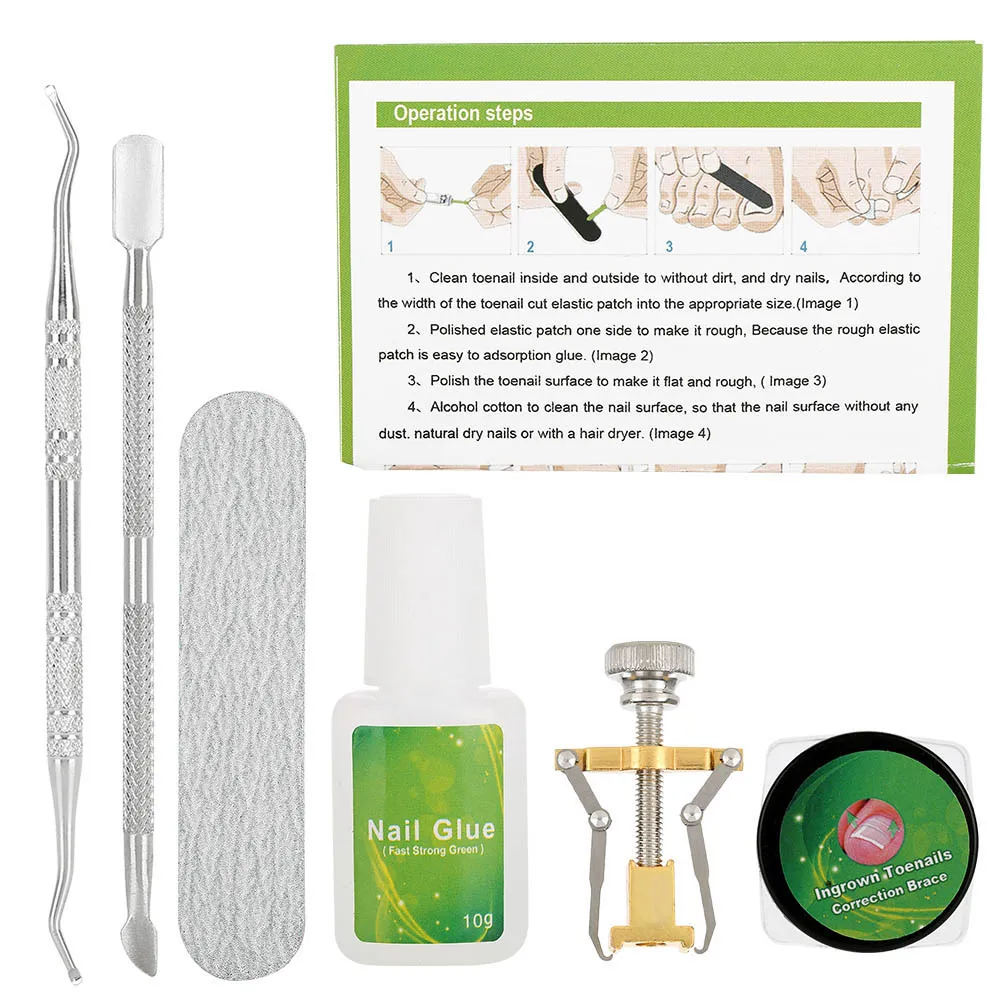 6 in 1 set Ingrown Toe Nail Fixer Pedicure Toenail Recover Correction Tool Nail Foot Care Cuticle Remover Kit Foot Cleaning Care
6 in 1 set Ingrown Toe Nail Fixer Pedicure Toenail Recover Correction Tool Nail Foot Care Cuticle Remover Kit Foot Cleaning Care