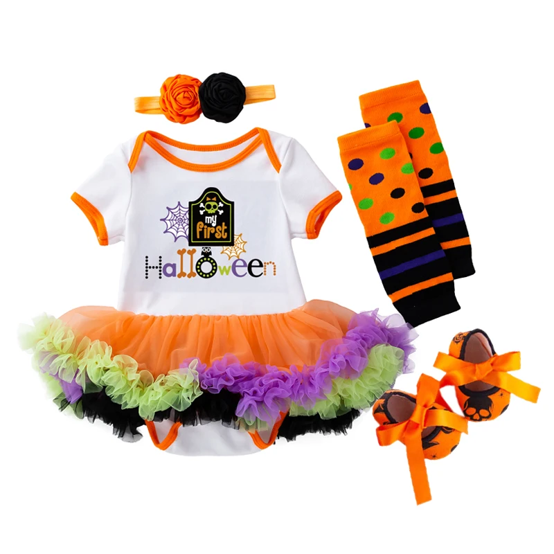 4Pcs Newborn Baby Girl Halloween Rompers Short Sleeve Tutu Romper Jumpsuit+Headbands+Leggings+Shoes Party Costume Baby Clothes
4Pcs Newborn Baby Girl Halloween Rompers Short Sleeve Tutu Romper Jumpsuit+Headbands+Leggings+Shoes Party Costume Baby Clothes