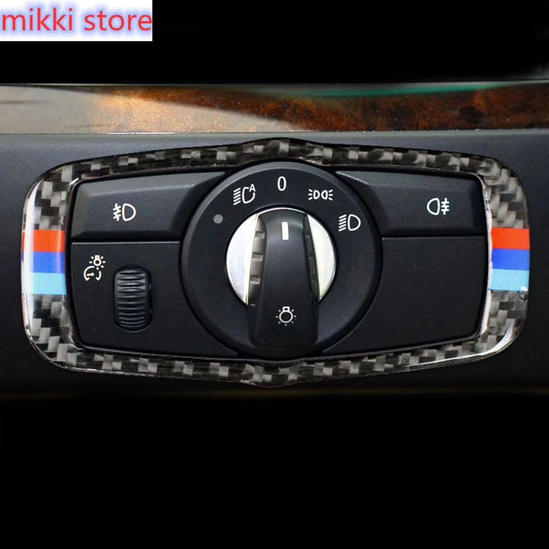 For BMW E70 E71 Interior Carbon Fiber Headlight Switch Buttons Frame Cover Trim Car Styling Stickers X5 X6 Auto Accessories 
For BMW E70 E71 Interior Carbon Fiber Headlight Switch Buttons Frame Cover Trim Car Styling Stickers X5 X6 Auto Accessories