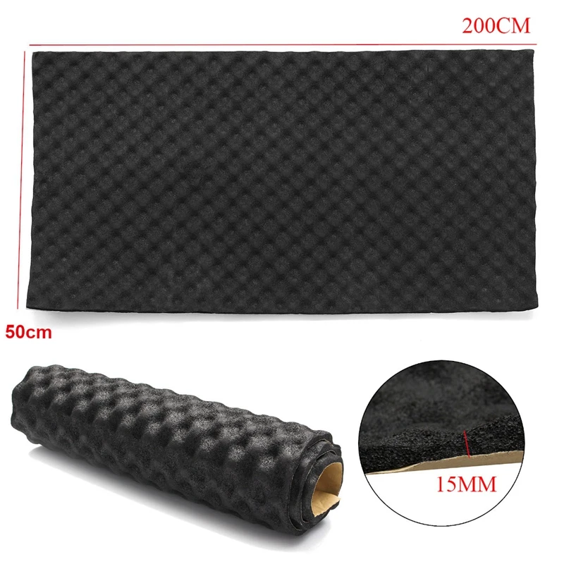 Car Sound Deadening Mat 50X200cm Engine Foam Cotton Sticker Noise Dampening Insulation 15mm Thick 
Car Sound Deadening Mat 50X200cm Engine Foam Cotton Sticker Noise Dampening Insulation 15mm Thick