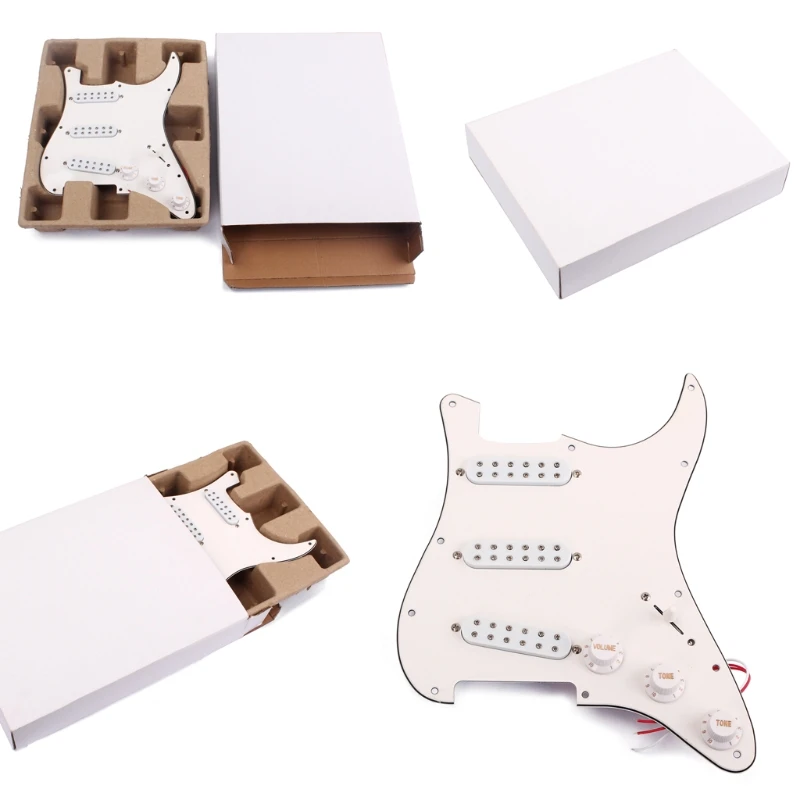 H4GF 3-ply Pick Guard Loaded High Output V Single Coil Humbucker Pick-ups, Electric Guitar Scratchplate Replacement Parts
H4GF 3-ply Pick Guard Loaded High Output V Single Coil Humbucker Pick-ups, Electric Guitar Scratchplate Replacement Parts