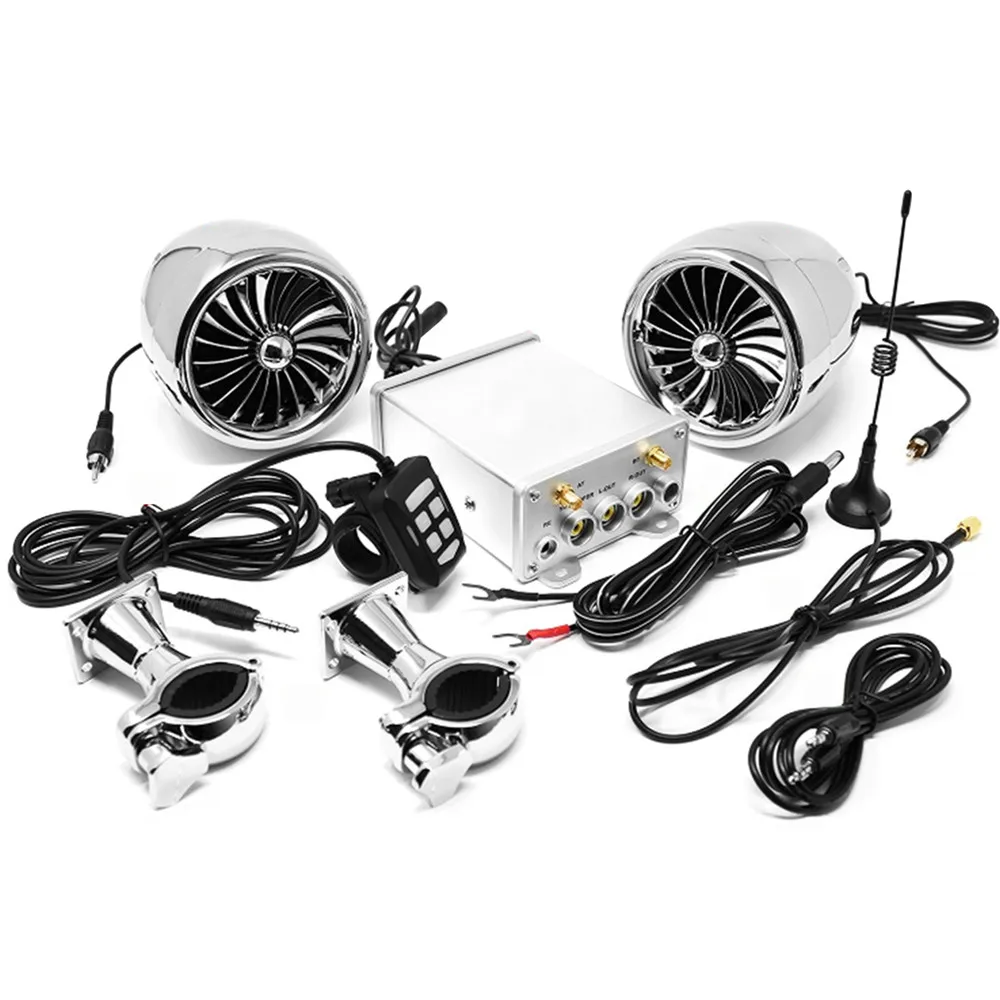 2psc 600 Вт bluetooth Колонка для мотоцикла аудиосистема радио мотоцикл