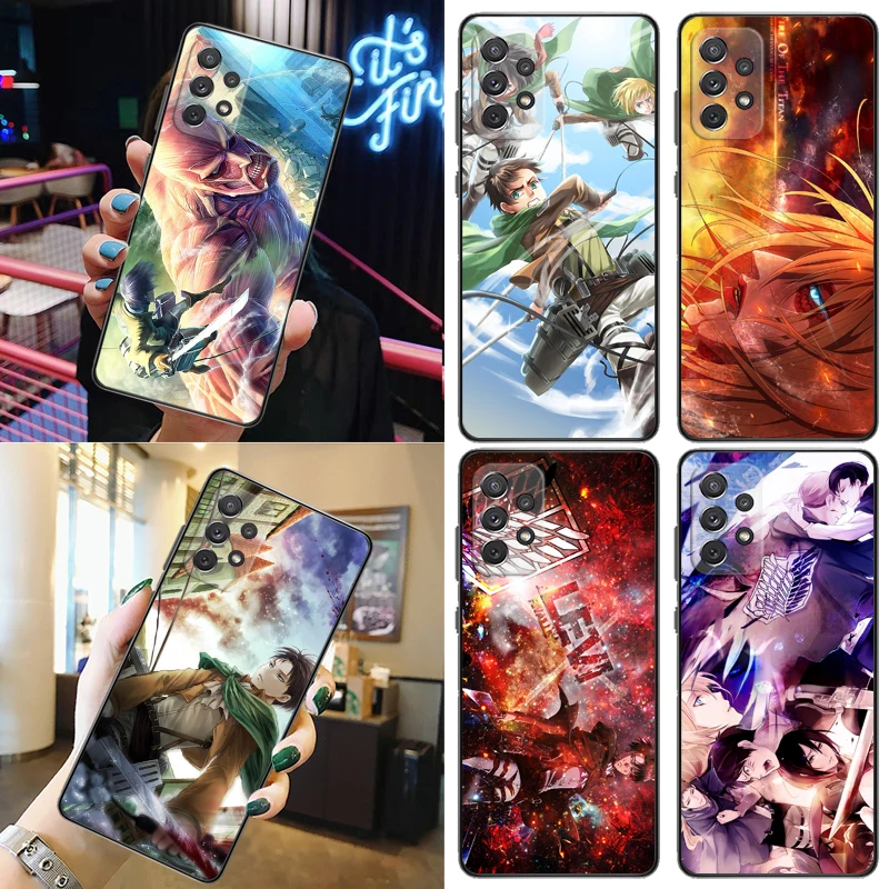 Attack On Titan Armin Arlert Levi Mikasa Ackerman Eren Jager Phone Case For Samsung Galaxy A52 A72 5G 4G Back Cover Cases Coque
Attack On Titan Armin Arlert Levi Mikasa Ackerman Eren Jager Phone Case For Samsung Galaxy A52 A72 5G 4G Back Cover Cases Coque