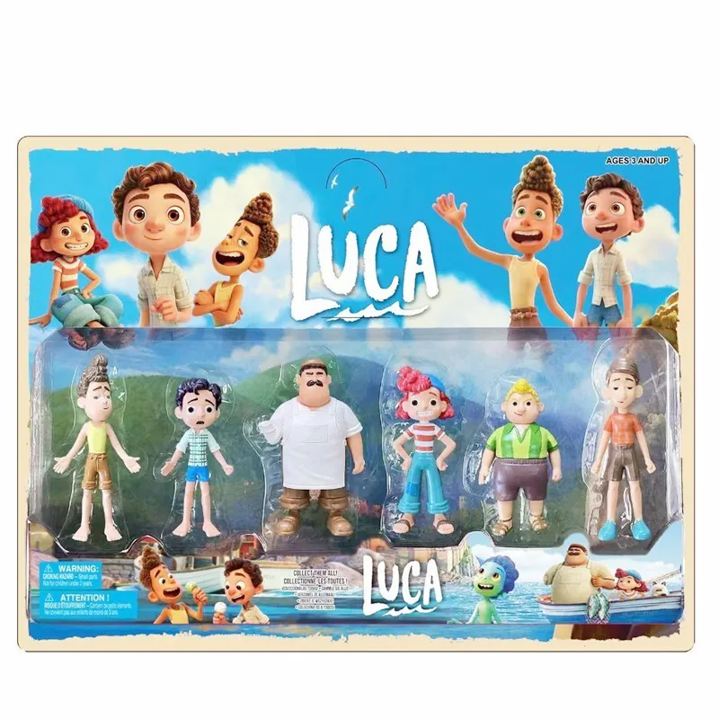 6Pcs/Set Disney Pixar Luca Giulia Alberto Machiavelli Sea Monster 12cm Action figure Doll Toy Model For Children Gifts
6Pcs/Set Disney Pixar Luca Giulia Alberto Machiavelli Sea Monster 12cm Action figure Doll Toy Model For Children Gifts