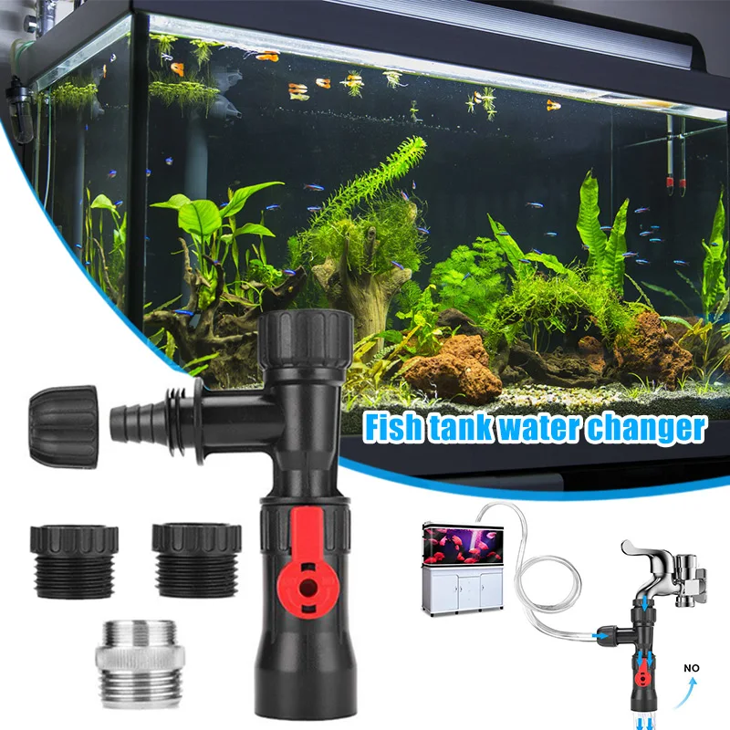 Aquarium Gravel Cleaner Fish Tank Faucet Style Water Changer Fish Tank Filter for Cleaning Changing Water in Tank LAD3
Aquarium Gravel Cleaner Fish Tank Faucet Style Water Changer Fish Tank Filter for Cleaning Changing Water in Tank LAD3