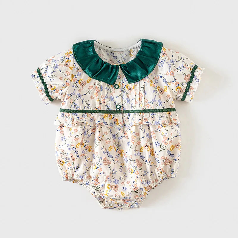Korean Baby Girl Floral Romper Infant Cotton Rompers Newborn Girls 1st Birthday Bodysuit Children Boutique Clothes 6M 9M 12M 24M
Korean Baby Girl Floral Romper Infant Cotton Rompers Newborn Girls 1st Birthday Bodysuit Children Boutique Clothes 6M 9M 12M 24M