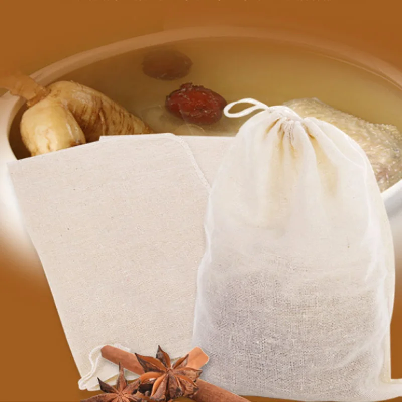 Spice Bags Cotton Linen Drawstring Type Medicine Residue Bag 26*20CM Leakage Proof Reusable Kitchen Supplies
Spice Bags Cotton Linen Drawstring Type Medicine Residue Bag 26*20CM Leakage Proof Reusable Kitchen Supplies