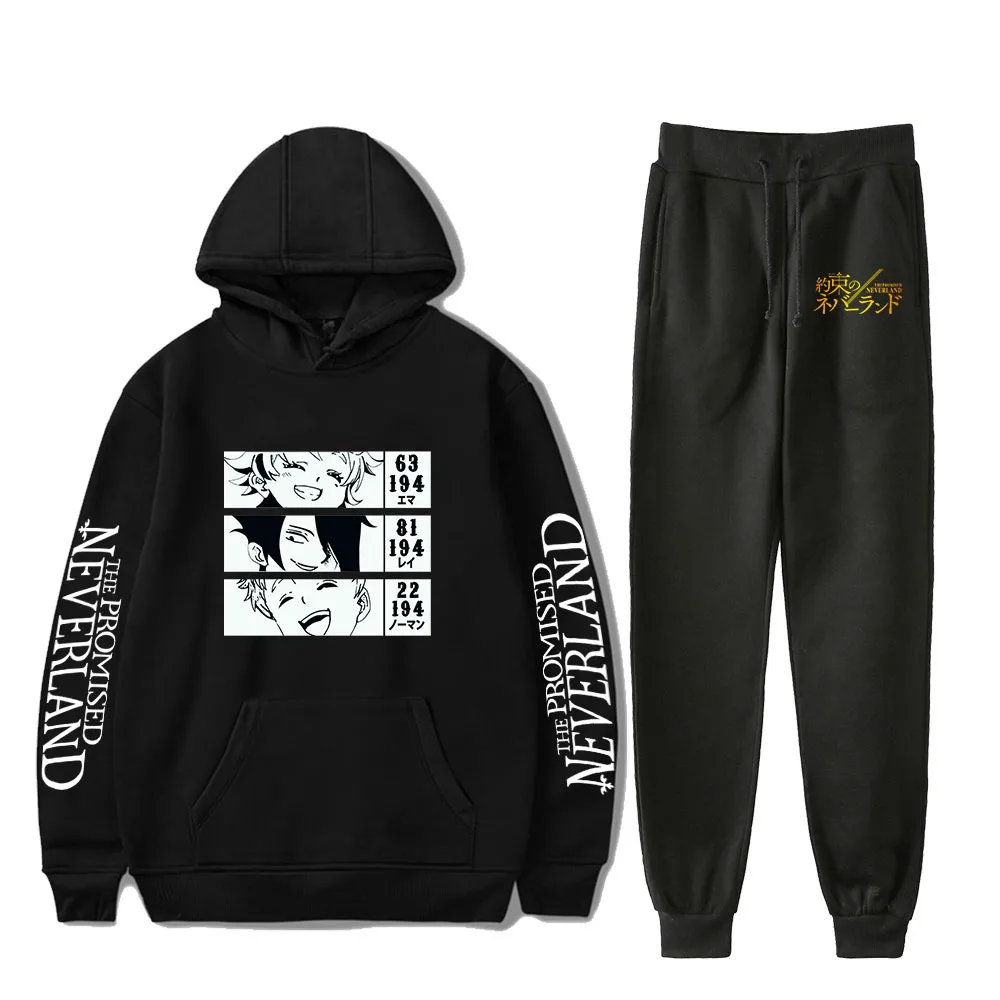 Anime Cartoon The Promised Neverland 2 Two Piece Sets Hoodies Sweatshirts + Jogger Pants Tracksuits Casual Winter Sets
Anime Cartoon The Promised Neverland 2 Two Piece Sets Hoodies Sweatshirts + Jogger Pants Tracksuits Casual Winter Sets