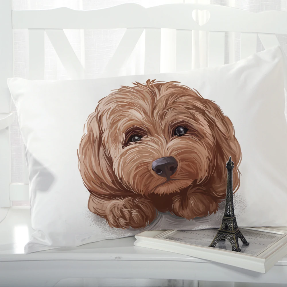 

1pc Pillow cover Pillow case Luxury Bedding Pillowcase Pillowcovers decorative 50x70 Customizable size 3D Print animal brown