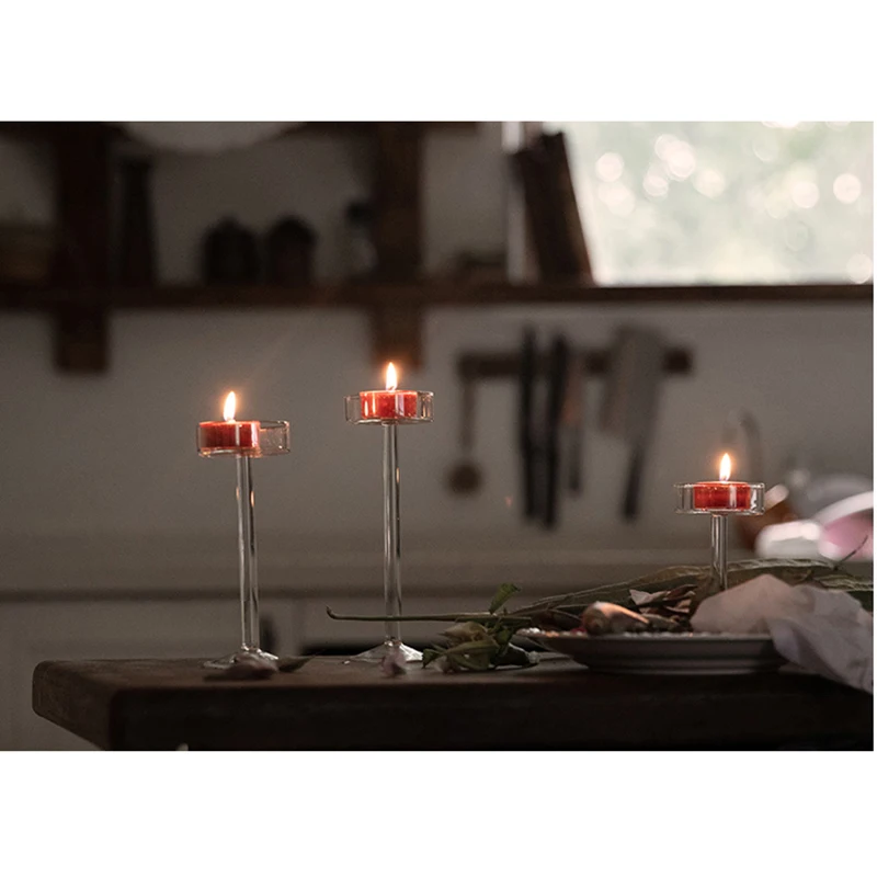 3 piece Glass Candle Holder For Wedding Decorations Candlestick Candelabros Vintage Candle Stand Home Decoration
3 piece Glass Candle Holder For Wedding Decorations Candlestick Candelabros Vintage Candle Stand Home Decoration