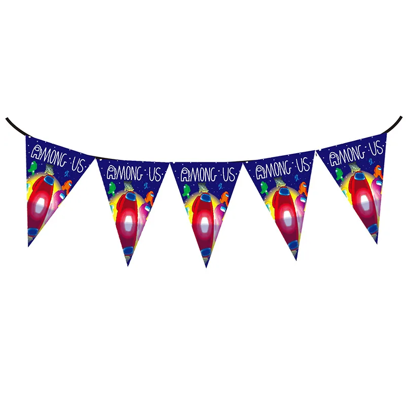 10set/lot Happy Birthday Bunting Boys Kids Favors Flags Among Us Game Theme Banner Decorations Baby Shower Party Pennants
10set/lot Happy Birthday Bunting Boys Kids Favors Flags Among Us Game Theme Banner Decorations Baby Shower Party Pennants