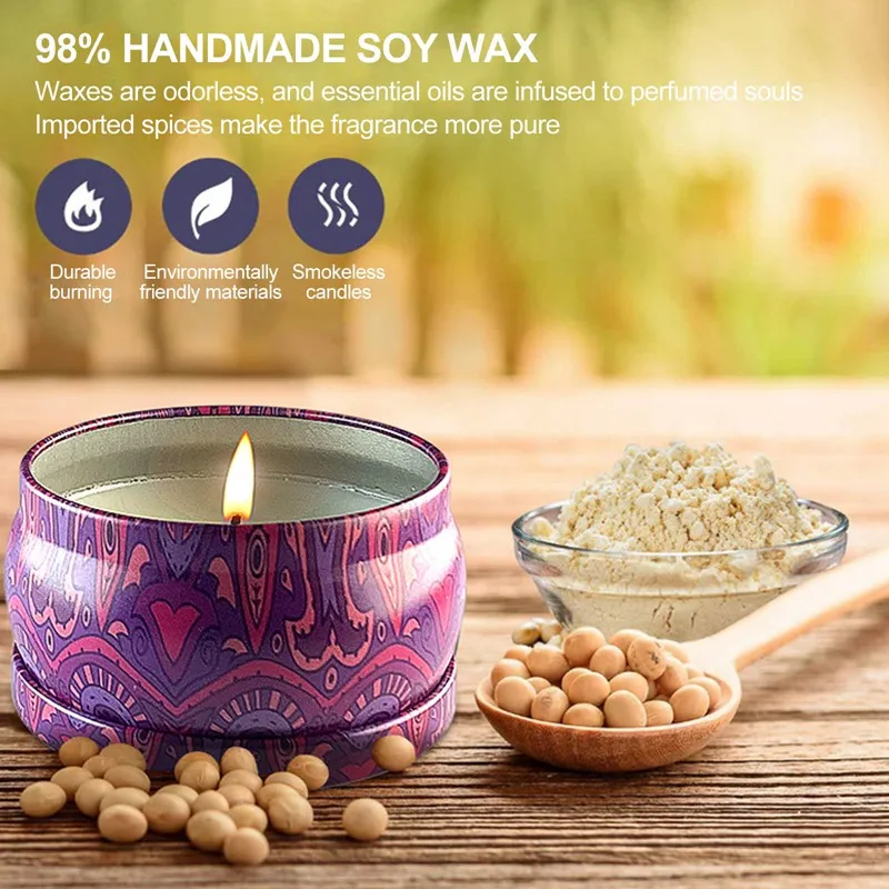 4Pcs Natural Soy Wax Scented Candle Gift Set Aroma Candles Aromatherapy Candle for Christmas Birthday Anniversary Ladies Gifts
4Pcs Natural Soy Wax Scented Candle Gift Set Aroma Candles Aromatherapy Candle for Christmas Birthday Anniversary Ladies Gifts