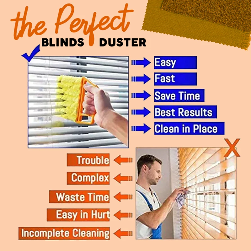 Blind Cleaning Tool Mini Hand-Held Dirt Cleaning Venetian Blind Brush Window Air Conditioner Duster H88F
Blind Cleaning Tool Mini Hand-Held Dirt Cleaning Venetian Blind Brush Window Air Conditioner Duster H88F