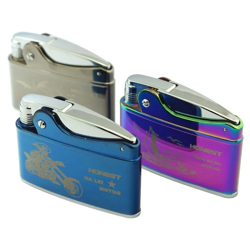 Unusual lighter retro creative metal lighter open flame kerosene lighter cigar smoking gadgets and accessories gifts for men
Unusual lighter retro creative metal lighter open flame kerosene lighter cigar smoking gadgets and accessories gifts for men