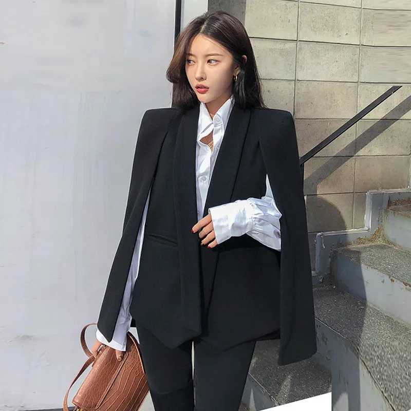 2019 Autumn New Fashion Ladies Solid Color Slim Long Sleeve Business Women Cloak Jackets Elegant Korean Woolen Coats Outerwear
2019 Autumn New Fashion Ladies Solid Color Slim Long Sleeve Business Women Cloak Jackets Elegant Korean Woolen Coats Outerwear