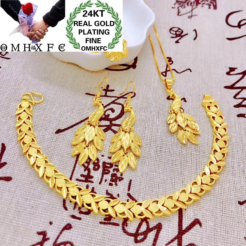OMHXFC Wholesale YM110 Fashion Woman Girl Party Birthday Wedding Gift Peacock 24KT Ring+Earrings+Necklace+Bracelet Jewelry Set
OMHXFC Wholesale YM110 Fashion Woman Girl Party Birthday Wedding Gift Peacock 24KT Ring+Earrings+Necklace+Bracelet Jewelry Set