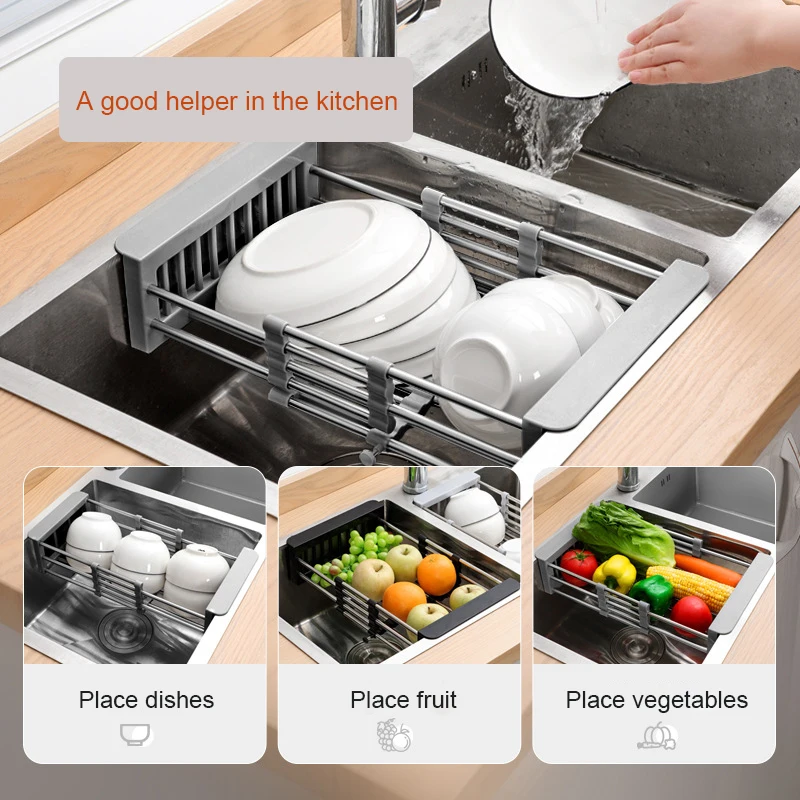 Kitchen drain rack retractable sink rack sink vegetable and fruit cleaning basket kitchen tool accessories faucet rack vegetable
Kitchen drain rack retractable sink rack sink vegetable and fruit cleaning basket kitchen tool accessories faucet rack vegetable