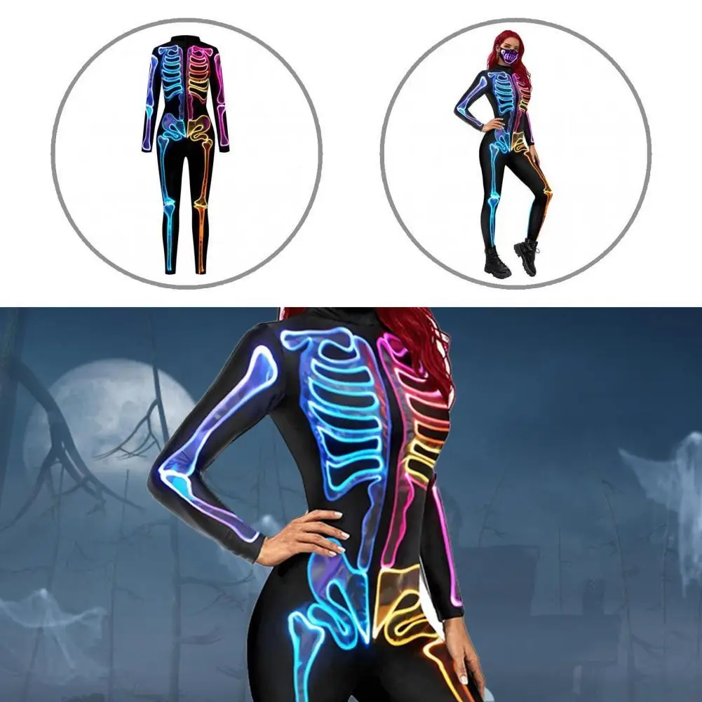 Сексуальный эластичный удобный комбинезон для друзей с рисунком скелета на Хэллоуин
Сексуальный эластичный удобный комбинезон для друзей с рисунком скелета на Хэллоуин