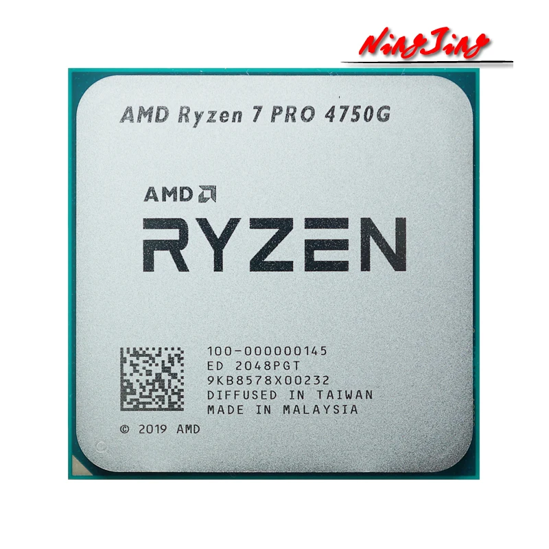 Процессор AMD Ryzen 7 PRO 4750G R7 3 6 ГГц Восьмиядерный шестнадцать потоков 65 Вт L3 = 8M 100 000000145