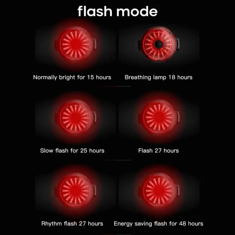 Smart Bicycle Rear Light Intelligent Brake Induction 6 Flash Mode Bike Light Taillight USB Charge Taillight Bicycle Accessories
Smart Bicycle Rear Light Intelligent Brake Induction 6 Flash Mode Bike Light Taillight USB Charge Taillight Bicycle Accessories