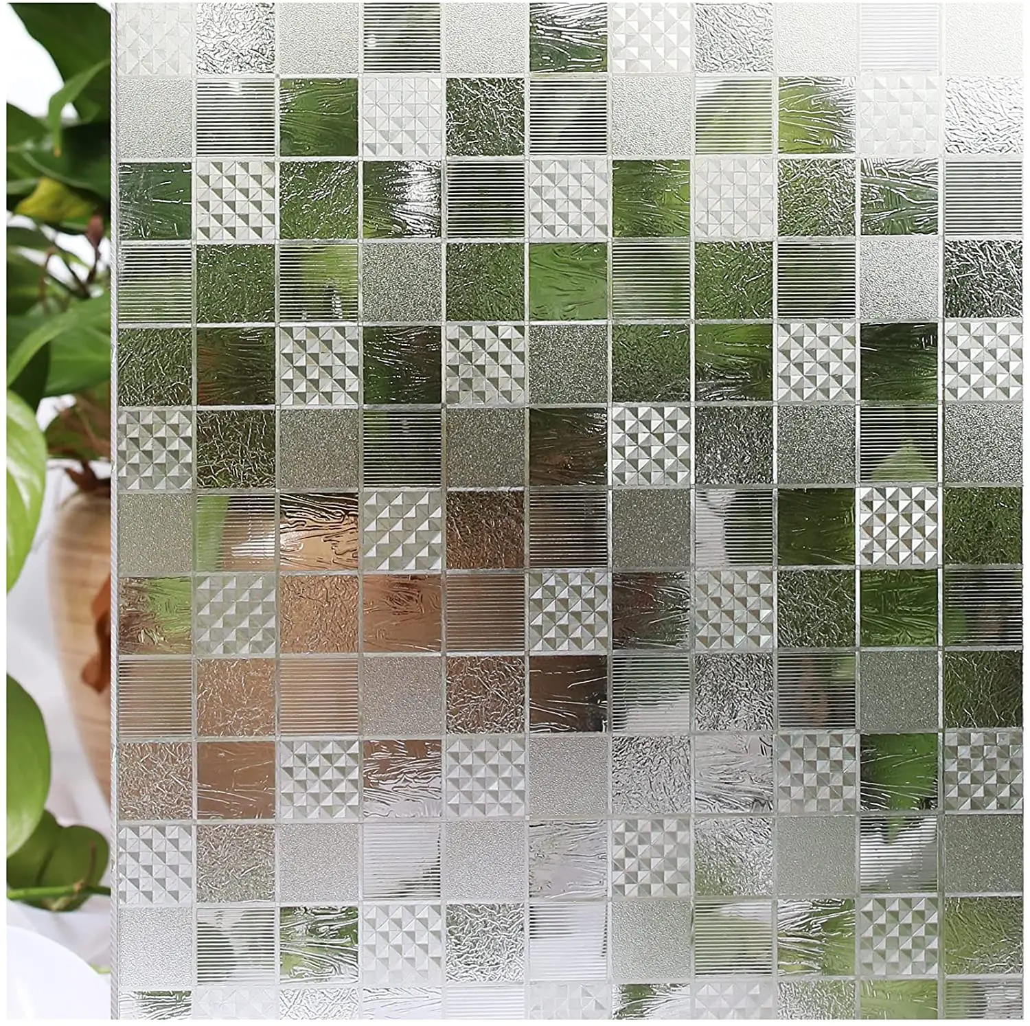 LUKCYYJ Window Film 3D Privacy Decoration Self-Adhesive Film Vinyl Removable Window Tint,UV Blocking Heat Control Glass Sticker
LUKCYYJ Window Film 3D Privacy Decoration Self-Adhesive Film Vinyl Removable Window Tint,UV Blocking Heat Control Glass Sticker