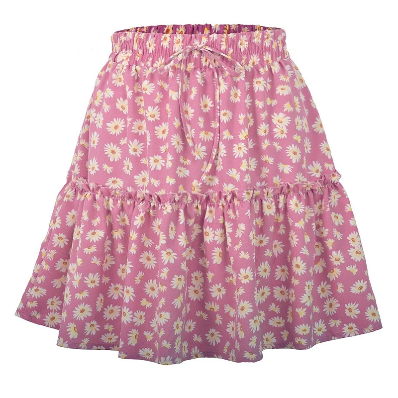 Summer Women's Floral Short Skirt Small Daisy Print Pleated Skirt Cute Sweet Short Skirt Pink S Size
Summer Women's Floral Short Skirt Small Daisy Print Pleated Skirt Cute Sweet Short Skirt Pink S Size