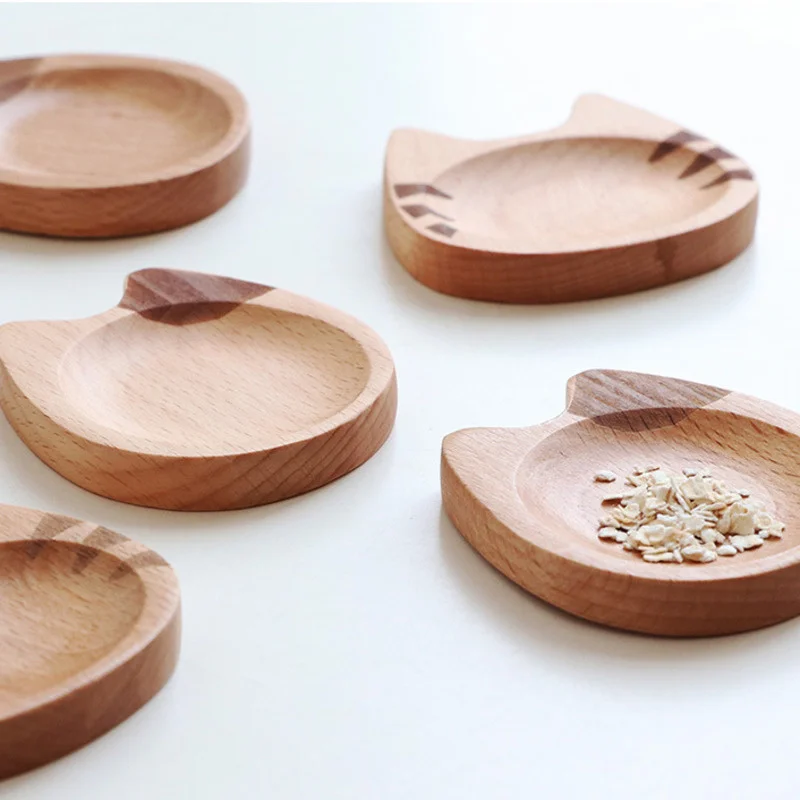 Cat Japanese-style Flavored Wood Cartoon Sauce Dish Creative Small Wooden Household Daily Necessities 
Cat Japanese-style Flavored Wood Cartoon Sauce Dish Creative Small Wooden Household Daily Necessities