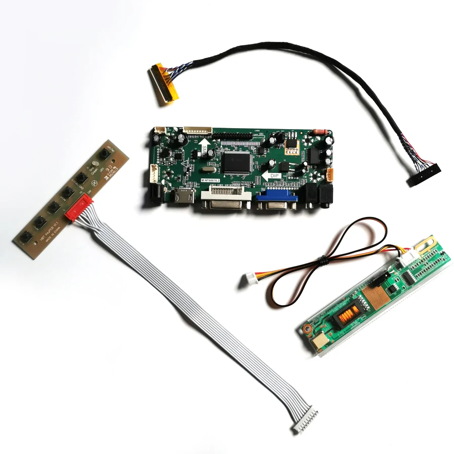 For LTN156AT01-A01/B01/B02 LVDS 30Pin CCFL LCD Panel M.NT68676 Screen Controller Drive Board 1366*768 15.6" VGA DVI DIY Kit
For LTN156AT01-A01/B01/B02 LVDS 30Pin CCFL LCD Panel M.NT68676 Screen Controller Drive Board 1366*768 15.6" VGA DVI DIY Kit