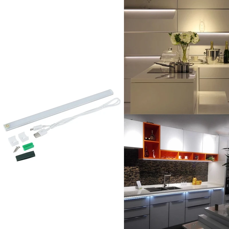 Dimmable 30CM USB LED Cabinet Light Press Sensor Strip Light Closet Kitchen Night Light Bookcase Desk Bedroom
Dimmable 30CM USB LED Cabinet Light Press Sensor Strip Light Closet Kitchen Night Light Bookcase Desk Bedroom