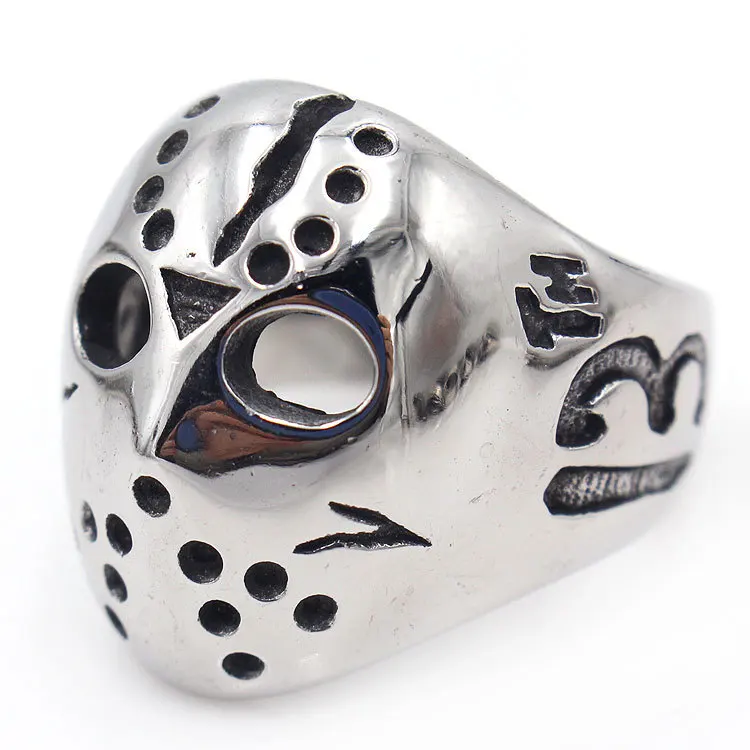 Sinogaa Vintage Men's Titanium 316L Steel Ring 2021 Fashion Stainless Steel Mask Man Punk Rings Dropshipping Big Size #7-#15
Sinogaa Vintage Men's Titanium 316L Steel Ring 2021 Fashion Stainless Steel Mask Man Punk Rings Dropshipping Big Size #7-#15