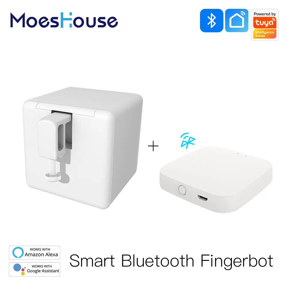 MoesHouse Tuya Smart Bluetooth Fingerbot Switch Bot Button Pusher Smart Life App Voice Control via Alexa, Google Assistant
MoesHouse Tuya Smart Bluetooth Fingerbot Switch Bot Button Pusher Smart Life App Voice Control via Alexa, Google Assistant