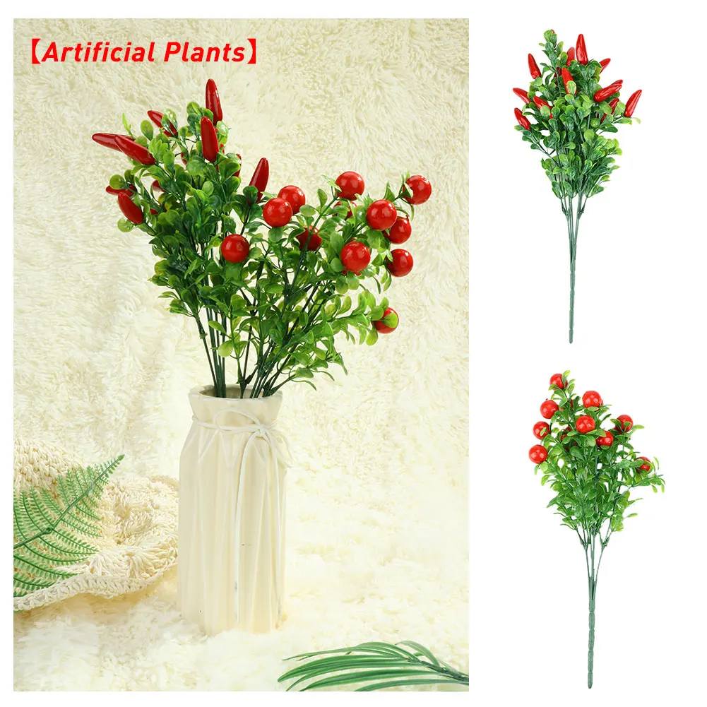 Simulation Green Plant Artificial Wedding Decoration Home Decor Chili Fruits Bunches Landscape Plant
Simulation Green Plant Artificial Wedding Decoration Home Decor Chili Fruits Bunches Landscape Plant