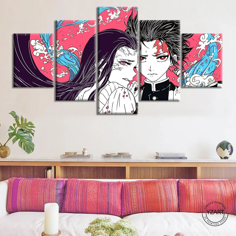 Japanese Anime Demon Slayer Kimetsu No Yaiba Painting Tanjirou Nezuko Poster Living Room Decoration Anime Poster
Japanese Anime Demon Slayer Kimetsu No Yaiba Painting Tanjirou Nezuko Poster Living Room Decoration Anime Poster