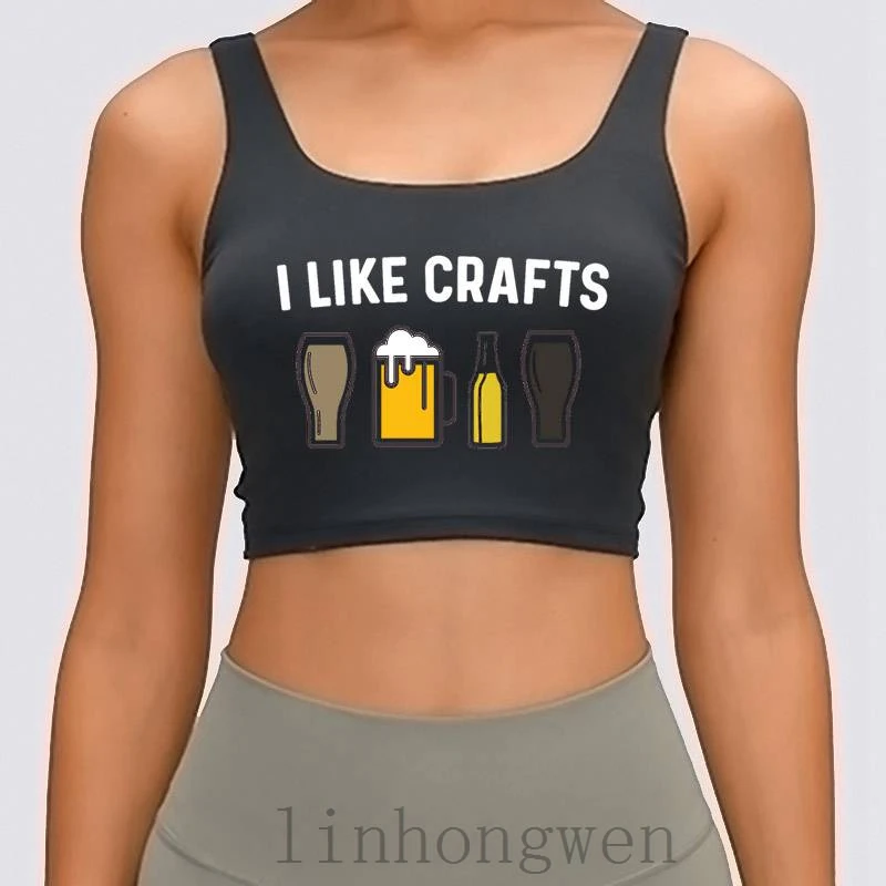 Женская майка с надписью «I Like Crafts», милый оригинальный летний кроп-топ большого размера S-XL
Женская майка с надписью «I Like Crafts», милый оригинальный летний кроп-топ большого размера S-XL