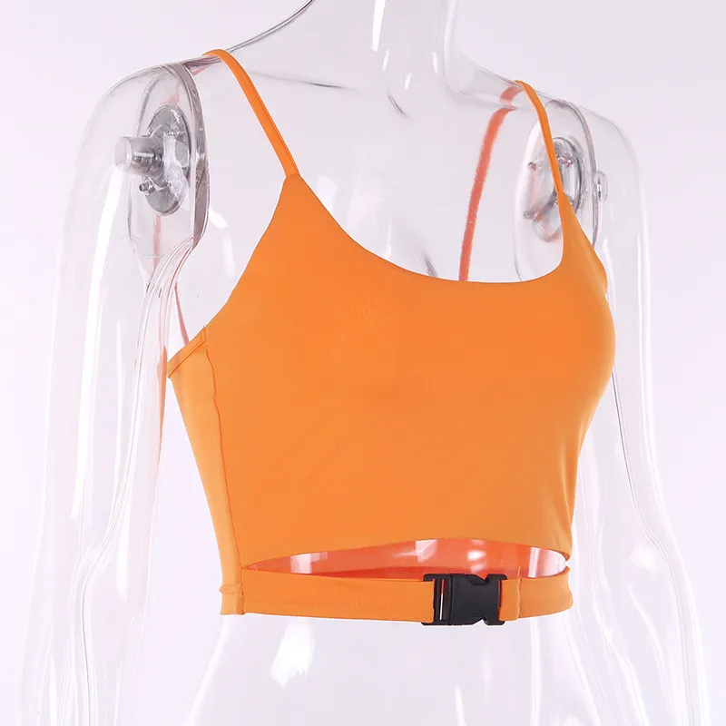 2019 Summer New Fashion Women Sexy Sling Personalized Buckle Straps Crop Tops Tank Summer Casual Sleeveless Short Vest Clubwear
2019 Summer New Fashion Women Sexy Sling Personalized Buckle Straps Crop Tops Tank Summer Casual Sleeveless Short Vest Clubwear