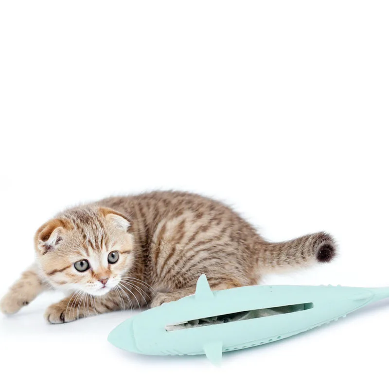 Silicone Cat Chew Toys Pet Catnip Molar Teeth Cleaning Simulation Fish Shape Training Interactive Toy for Cat Wagging Supplies 
Silicone Cat Chew Toys Pet Catnip Molar Teeth Cleaning Simulation Fish Shape Training Interactive Toy for Cat Wagging Supplies