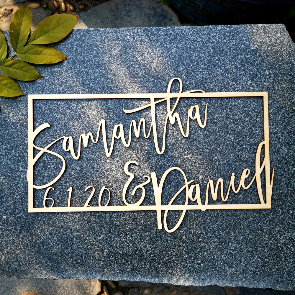 Custom Wedding Welcome Wooden Rectangle Name and Date Sign, Personalized Bride and Groom Names Wedding Date Decoration
Custom Wedding Welcome Wooden Rectangle Name and Date Sign, Personalized Bride and Groom Names Wedding Date Decoration