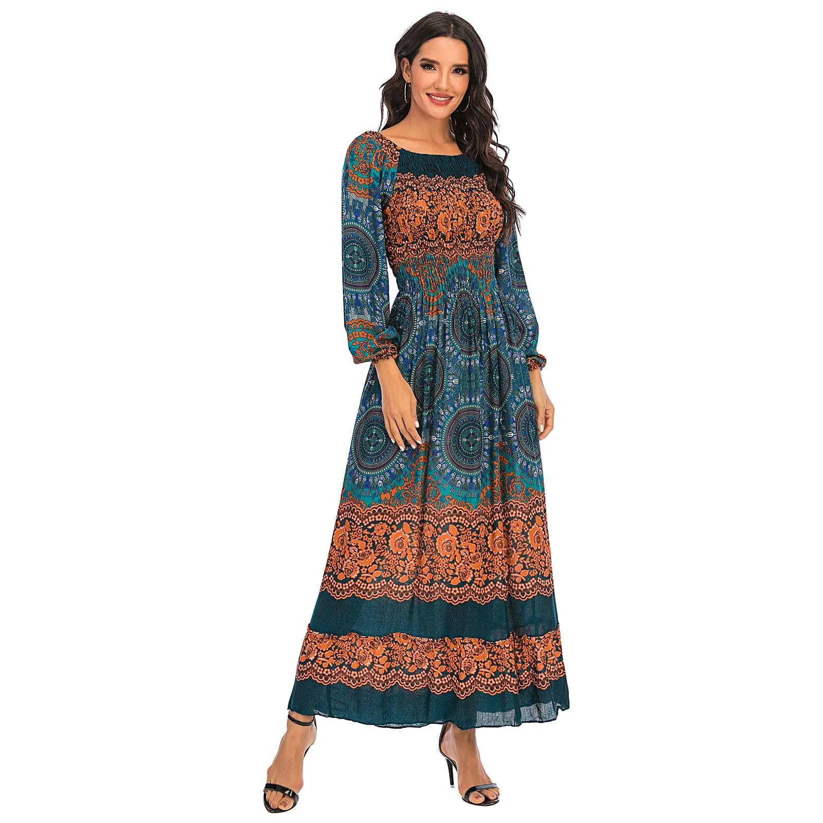 2021 Dresses Spring And Summer Women's Dress Bohemian Long Skirt Sunscreen Beach Skirt High Waist Dresses Robe Femme D4
2021 Dresses Spring And Summer Women's Dress Bohemian Long Skirt Sunscreen Beach Skirt High Waist Dresses Robe Femme D4