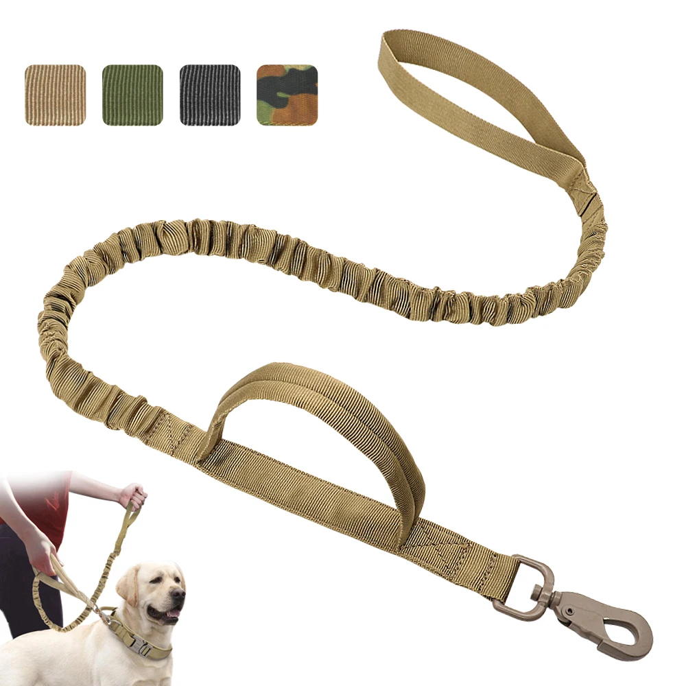 Nylon Tactical Dog Leash Elastic Bungee Training Walking Leashes Pet Military Lead Belt Running For Medium Large Dogs Adjustable
Nylon Tactical Dog Leash Elastic Bungee Training Walking Leashes Pet Military Lead Belt Running For Medium Large Dogs Adjustable