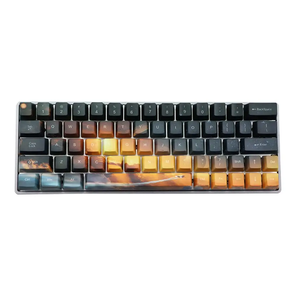 71 Keys OEM PBT Keycaps Full Set Mechanical Keyboard Keycaps PBT Dye-Sublimation Mars Spaceship Keycaps
71 Keys OEM PBT Keycaps Full Set Mechanical Keyboard Keycaps PBT Dye-Sublimation Mars Spaceship Keycaps