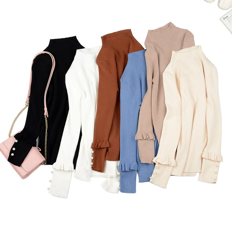 2019 New Autumn Fashion Beading Sweater Women Girl Sweet Lotus Leaf Side Sleeve Knitting Pull Femme Manche Longue Ey*
2019 New Autumn Fashion Beading Sweater Women Girl Sweet Lotus Leaf Side Sleeve Knitting Pull Femme Manche Longue Ey*