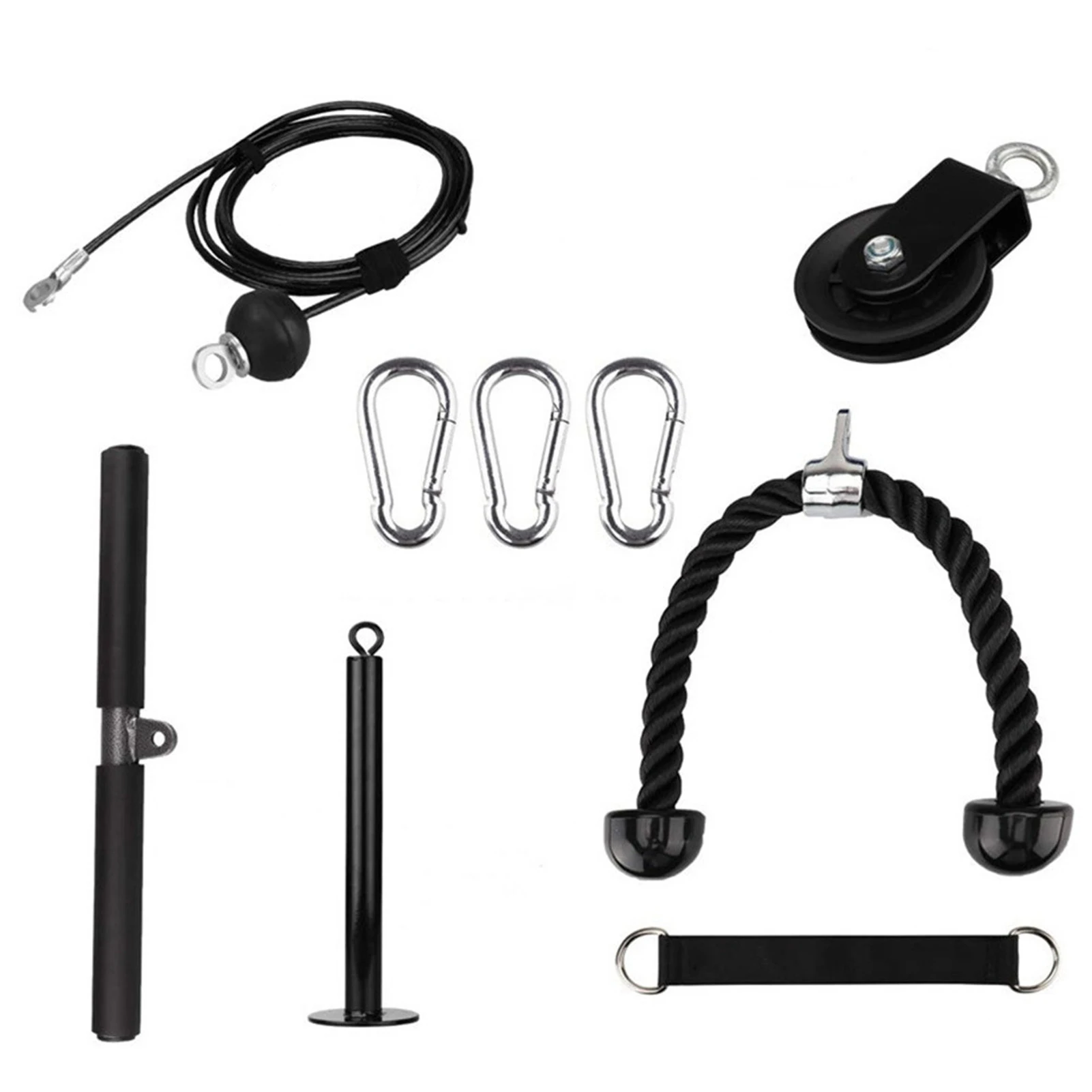 Fitness DIY Gym Pulley Cable Machine Attachment System Loading Pin Lifting Workout Arm Biceps Triceps Hand Training Equipment
Fitness DIY Gym Pulley Cable Machine Attachment System Loading Pin Lifting Workout Arm Biceps Triceps Hand Training Equipment