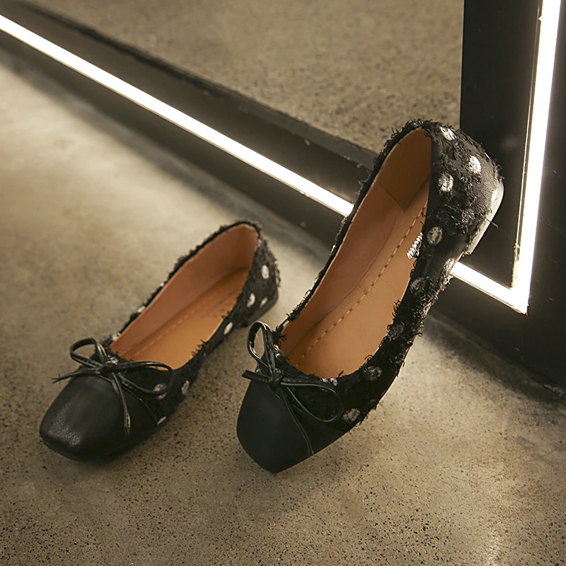 Women's flat shoes spring explosion models non-slip wear-resistant fashion dots sweet and gentle platform shoes 2020 U19-46
Women's flat shoes spring explosion models non-slip wear-resistant fashion dots sweet and gentle platform shoes 2020 U19-46