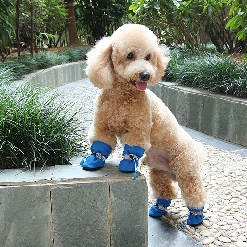 4Pcs Waterproof Winter Pet Dog Shoes With Fleece Liner Anti-slip Rain Snow Boots Red Yellow
4Pcs Waterproof Winter Pet Dog Shoes With Fleece Liner Anti-slip Rain Snow Boots Red Yellow