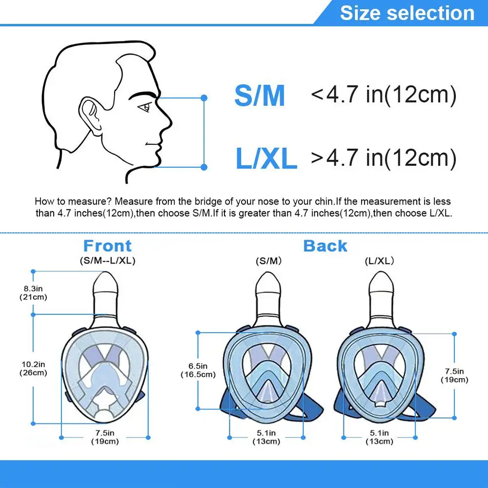 Adult Kid Foldable Full Face Diving Mask Anti-Fog Snorkeling Underwater Scuba Swimming Mask Glasses Snorkel Dive Equipment
Adult Kid Foldable Full Face Diving Mask Anti-Fog Snorkeling Underwater Scuba Swimming Mask Glasses Snorkel Dive Equipment