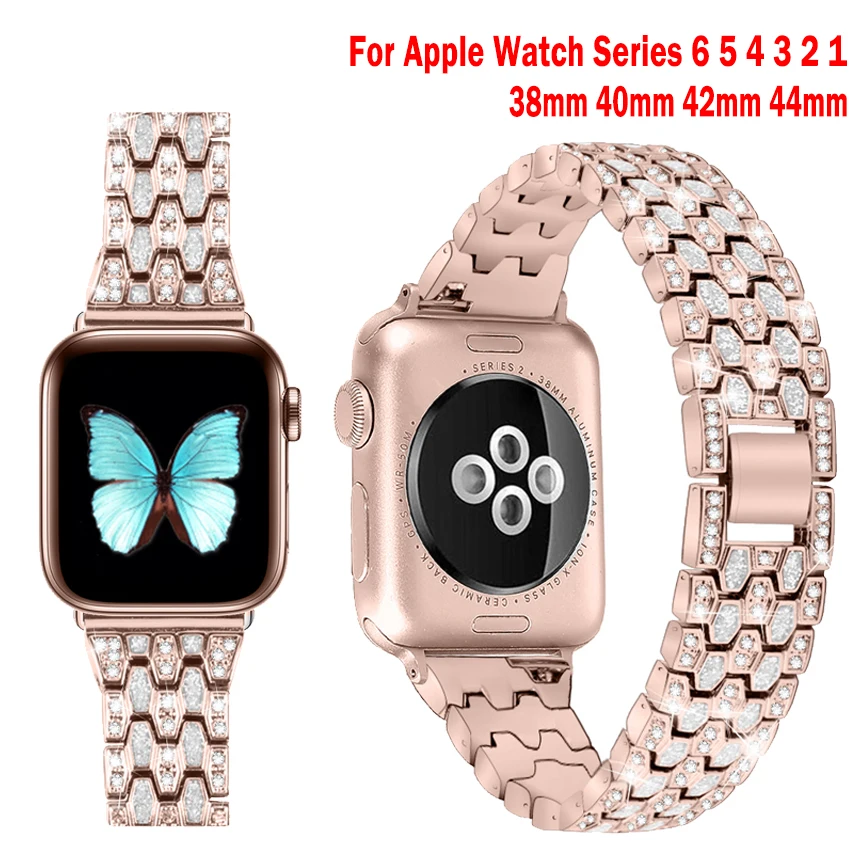 Роскошный Бриллиантовый ремешок для Apple Watch Band 42 мм 38 мм series 6/SE/5/4/3/2 для iwatch band 40 мм 44 мм, браслет из нержавеющей стали на запястье
Роскошный Бриллиантовый ремешок для Apple Watch Band 42 мм 38 мм series 6/SE/5/4/3/2 для iwatch band 40 мм 44 мм, браслет из нержавеющей стали на запястье