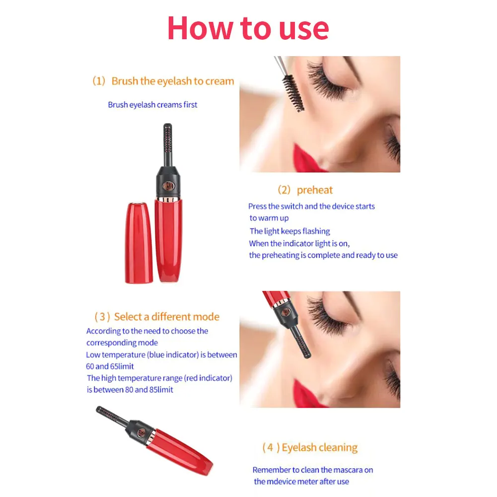 Electric Eyelash Curler Mini Heated Eyelashes Lift Eyelash Curling USB Rechargeable Portable Makeup Eye Lashes Perm Lifting
Electric Eyelash Curler Mini Heated Eyelashes Lift Eyelash Curling USB Rechargeable Portable Makeup Eye Lashes Perm Lifting